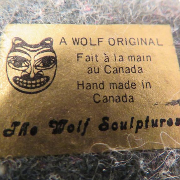 Vintage Wolf Sculptures BEAR CUBS Resin Figurine 2.5" x 2" (49C) - Picture 4 of 4